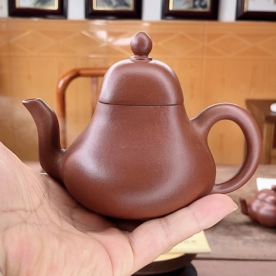 茶壶红泥全手工制作