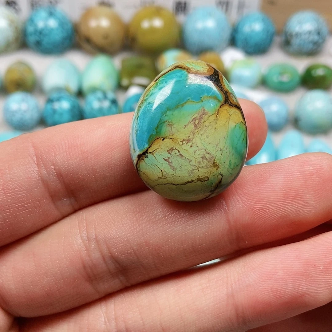 未镶嵌绿松石珠宝半成品