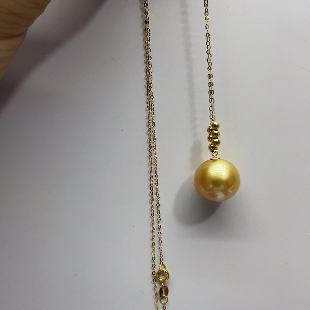 海水珍珠18K金镶嵌颈饰