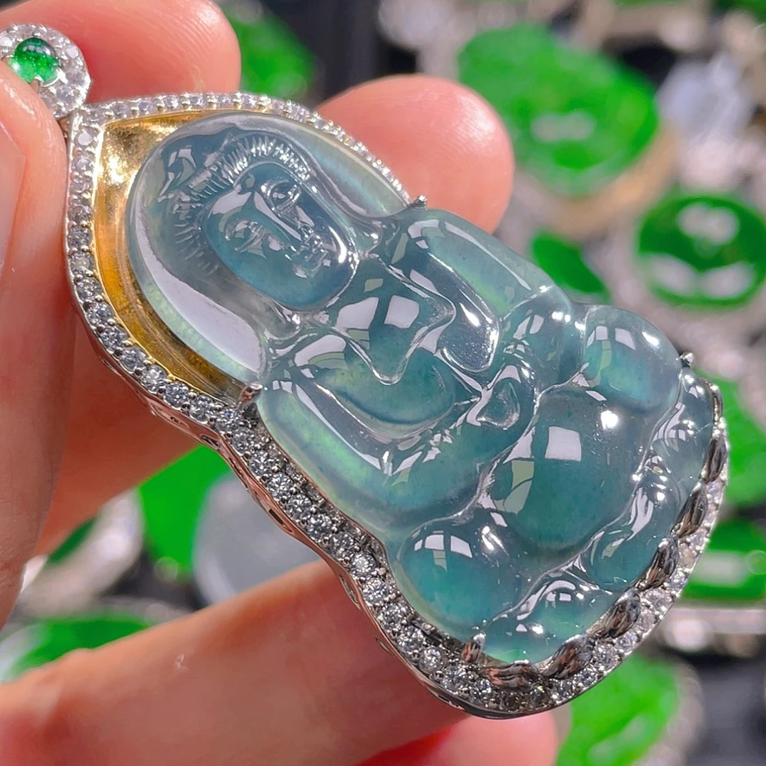 翡翠未镶嵌吊坠(不含链)