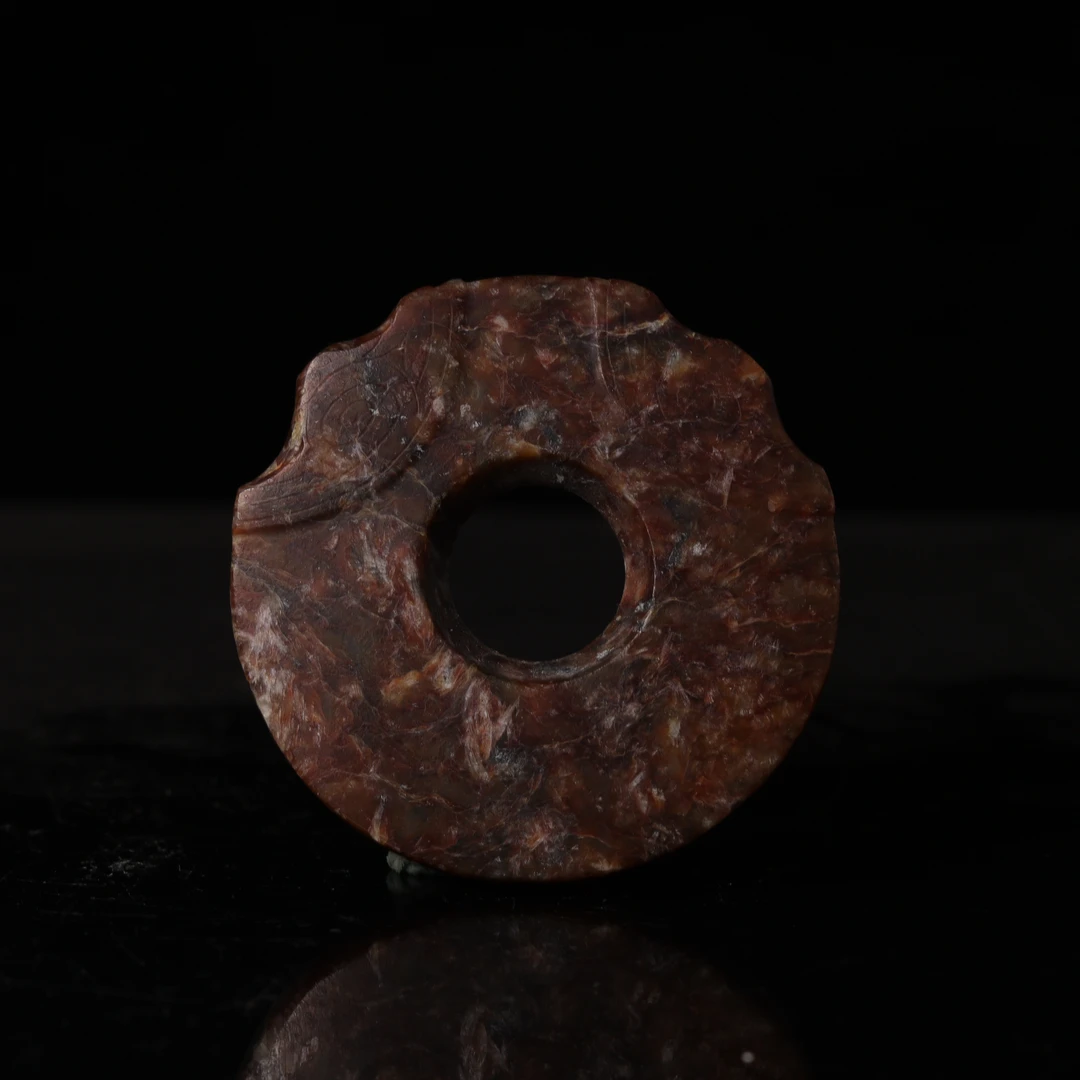 【臻】{库出}地方玉刻纹玉璧-SH