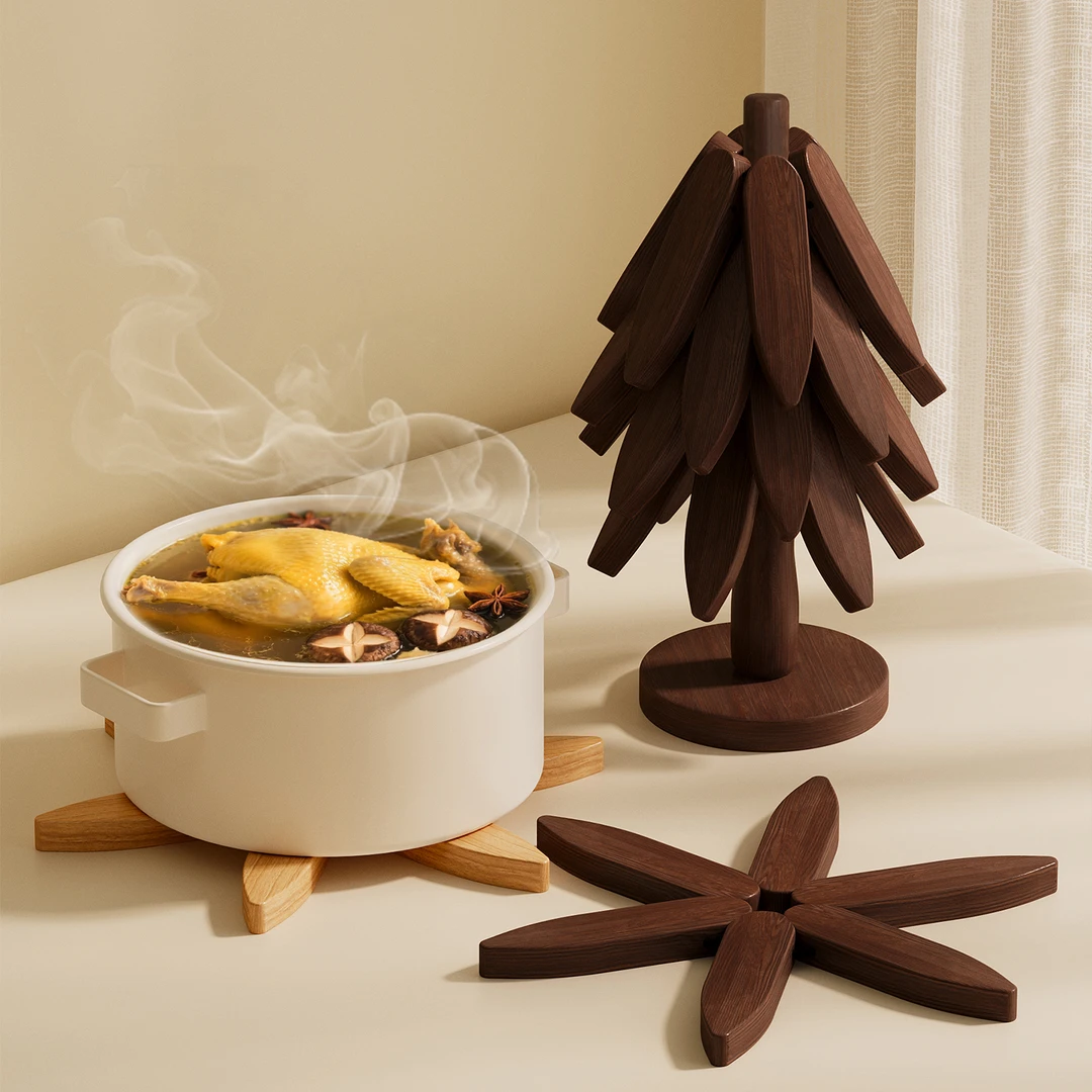 一棵树隔热垫家用厨房桌面耐高温隔热锅碗垫客厅餐桌创意摆件杯垫