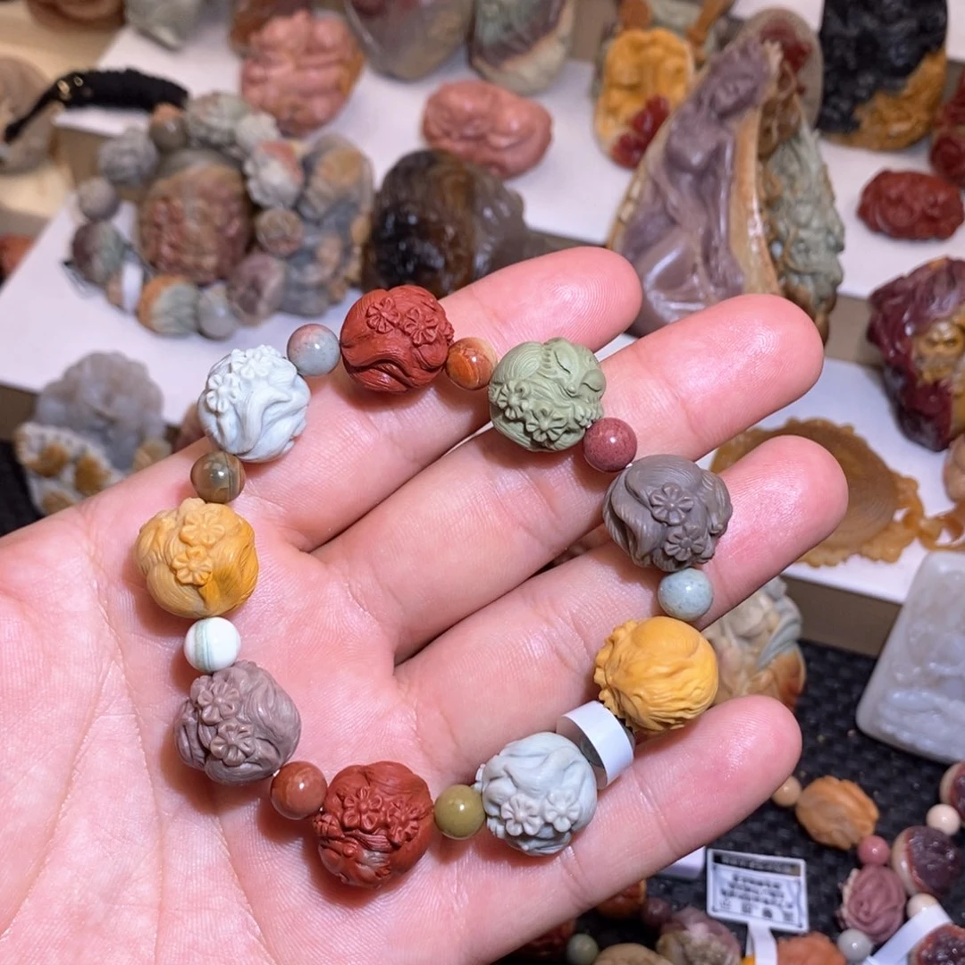 石英质玉（阿拉善玉）未镶嵌手链