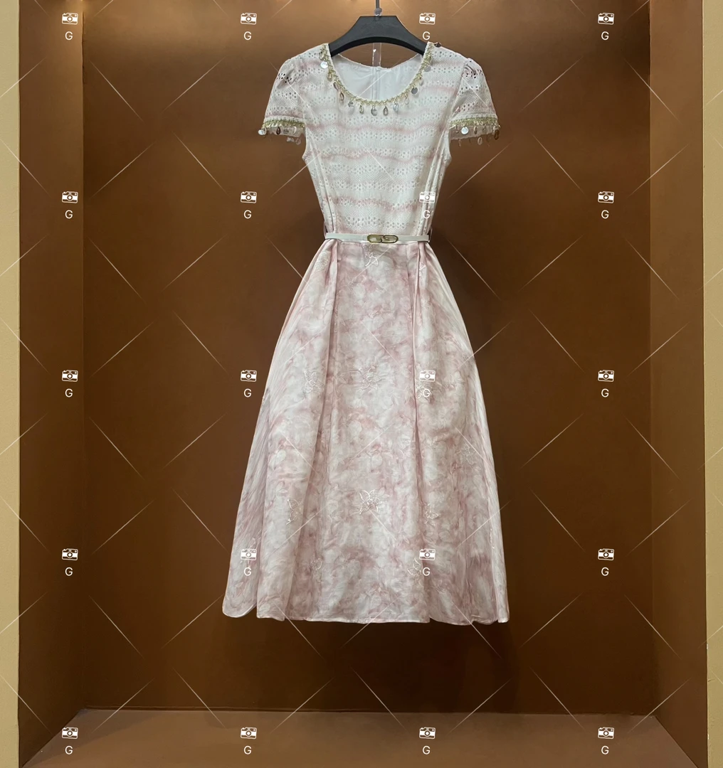 【M】春夏优雅百搭时尚显瘦气质连衣裙 GS-55030