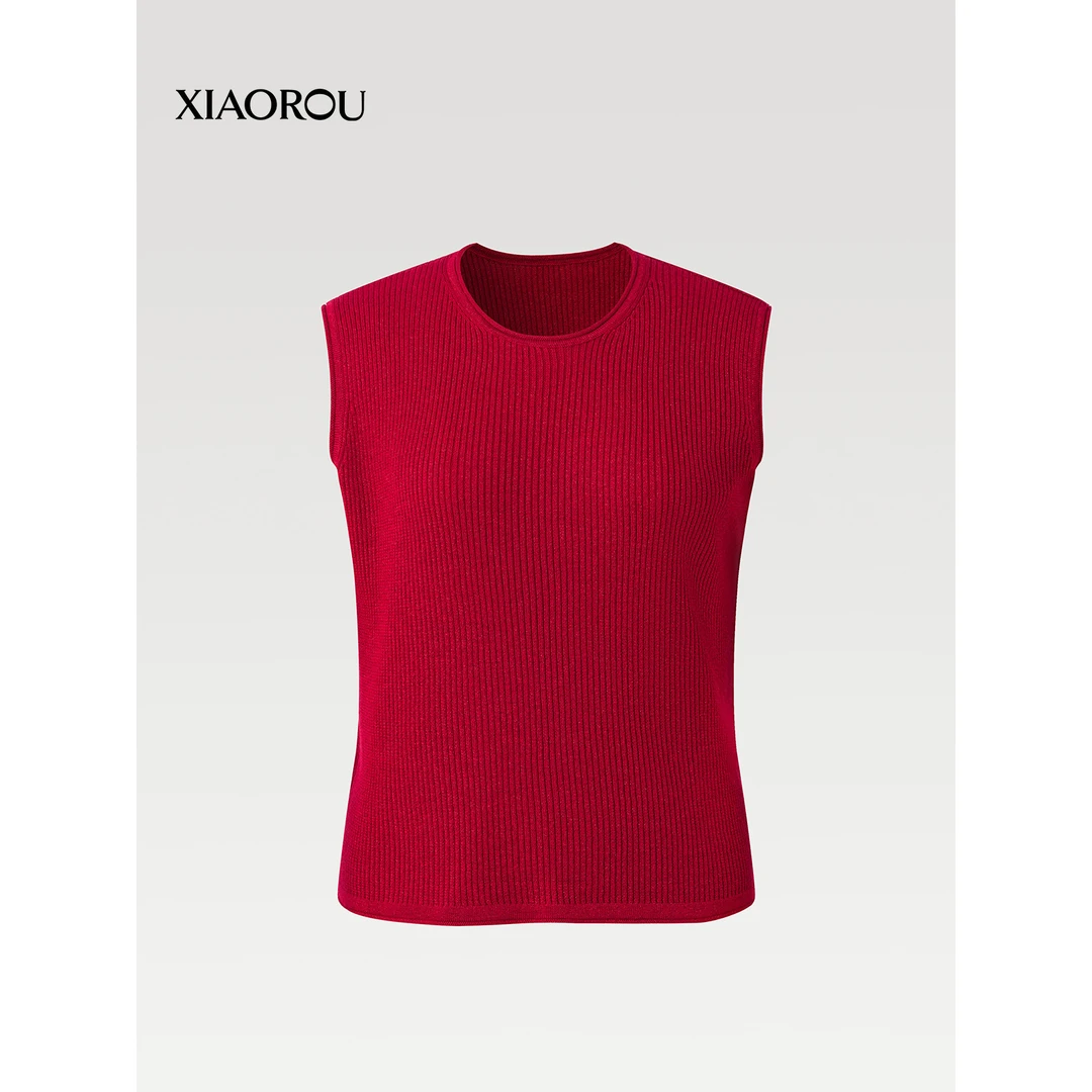 XIAOROU/小柔YM412纯色Biella Yarn精纺羊毛Daily Luxury纯色背心