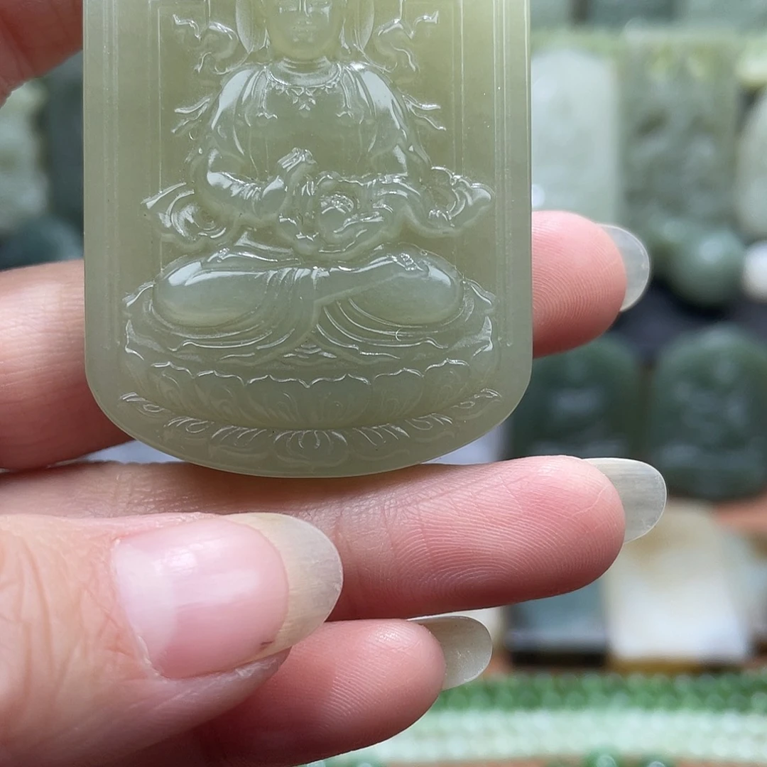 和田玉未镶嵌吊坠(不含链)