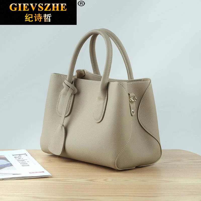 纪诗哲包包女包百搭水桶包手提包单肩包送女友老婆圣诞情人节礼物