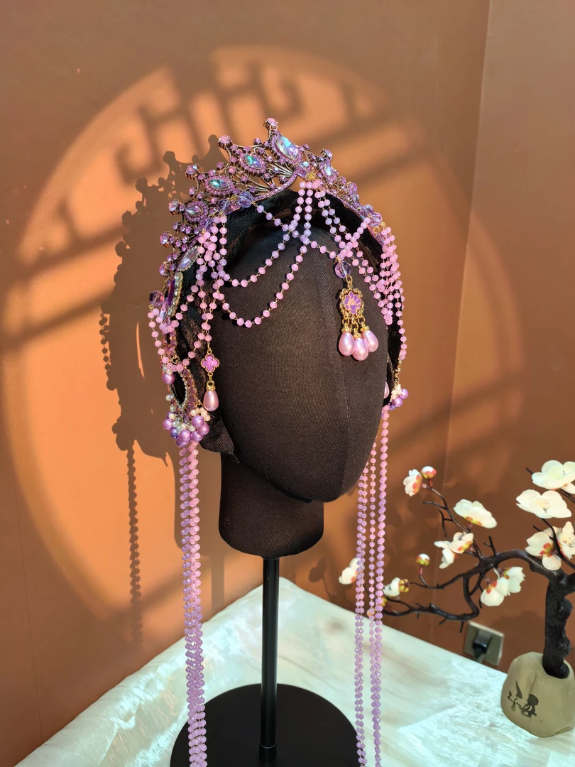 【紫女王】原创自制复古宫廷风发箍