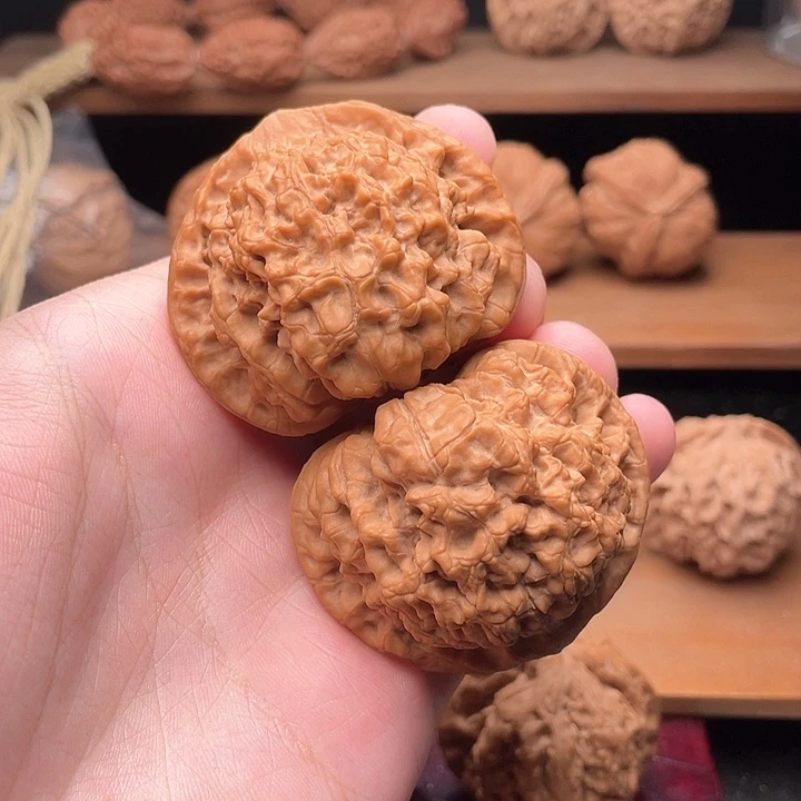 吊坠文玩核桃50毕业全品麒麟纹官帽