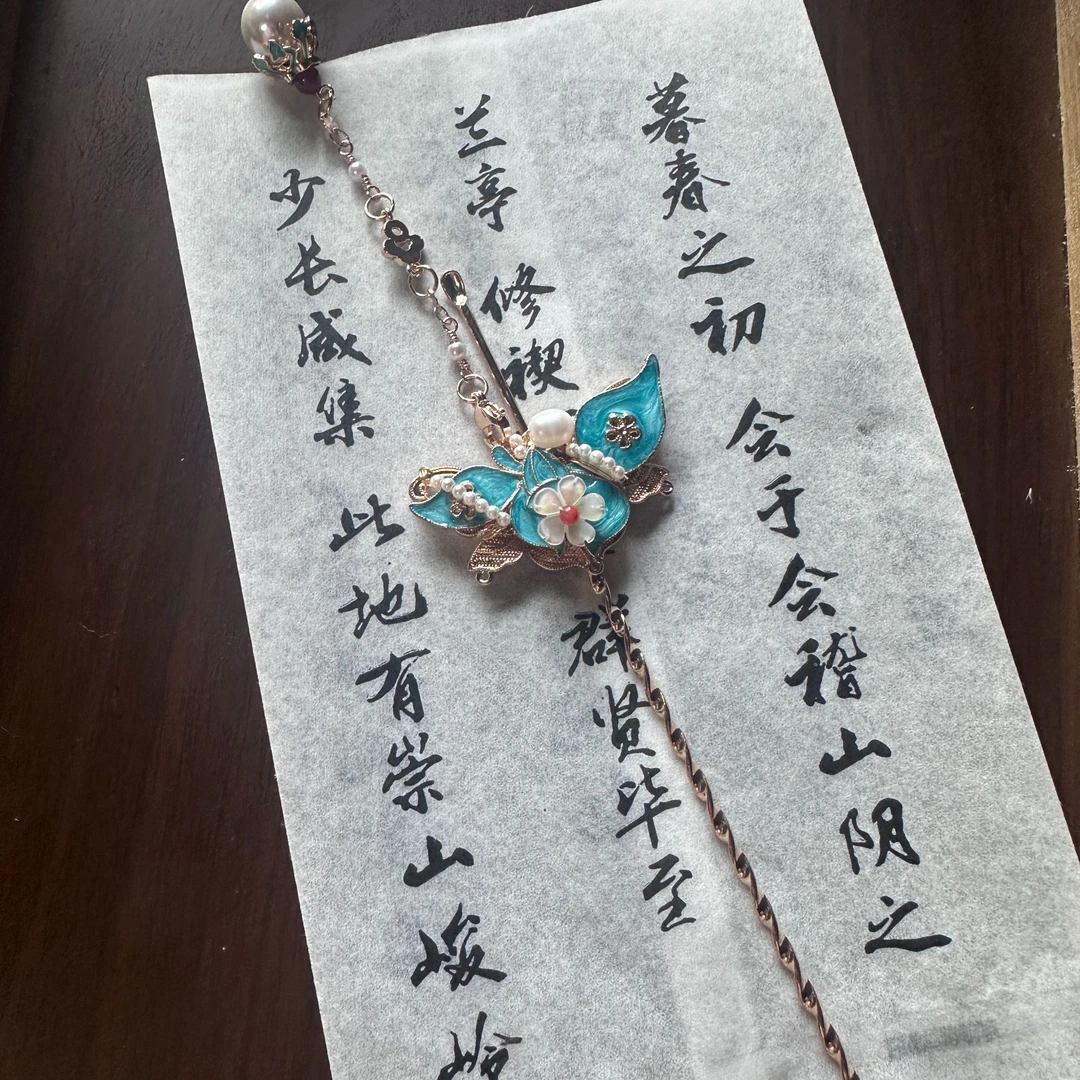 鸭嘴夹复古/宫廷原创设计女手工日常时髦气质可爱百搭