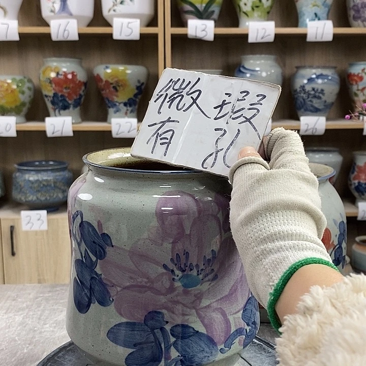 缸3xc景德镇陶瓷花盆