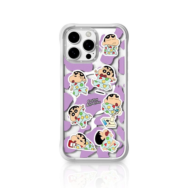 猿气 蜡笔小新-第一弹适用于苹果16/14液态硅胶分体可拆卸手机壳