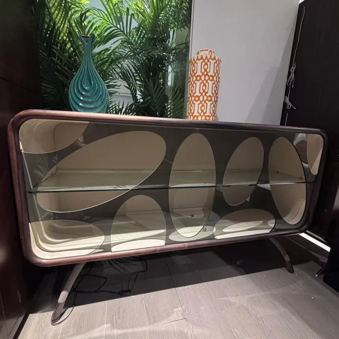 地柜意式轻奢玄关柜设计师款储物柜餐边柜玄关柜家用收纳柜