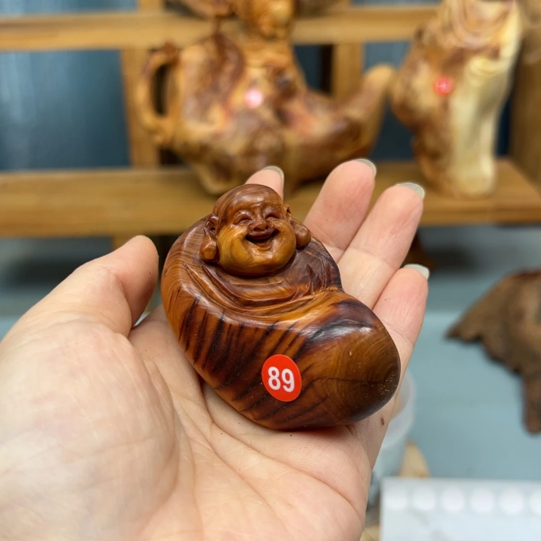 超***丽木崖柏木摆件手把件
