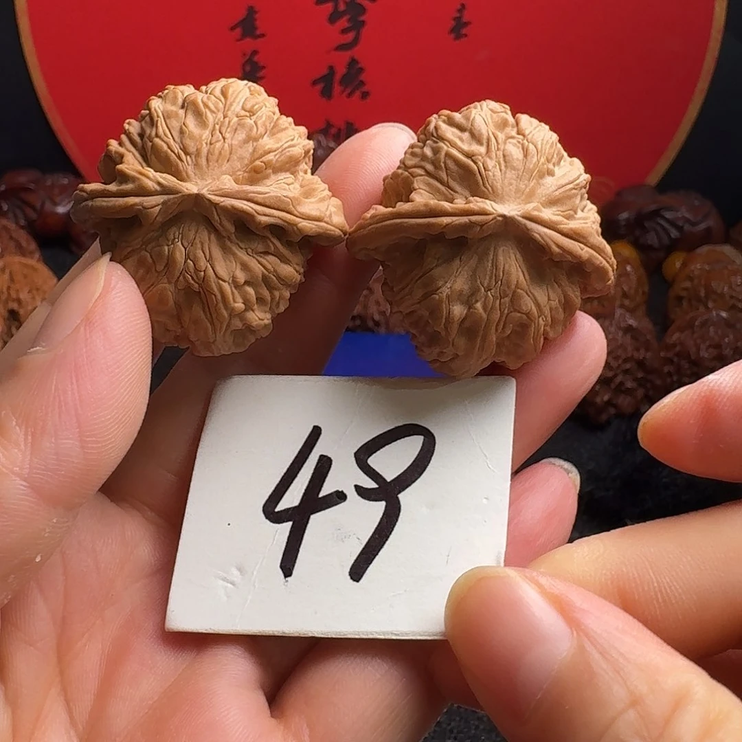 文玩核桃把件36白狮子头