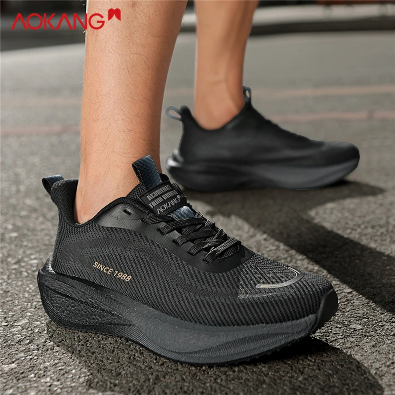 Aokang/奥康25年秋冬碳板爆米花Pro体考田径训练短跑低帮跑鞋男款
