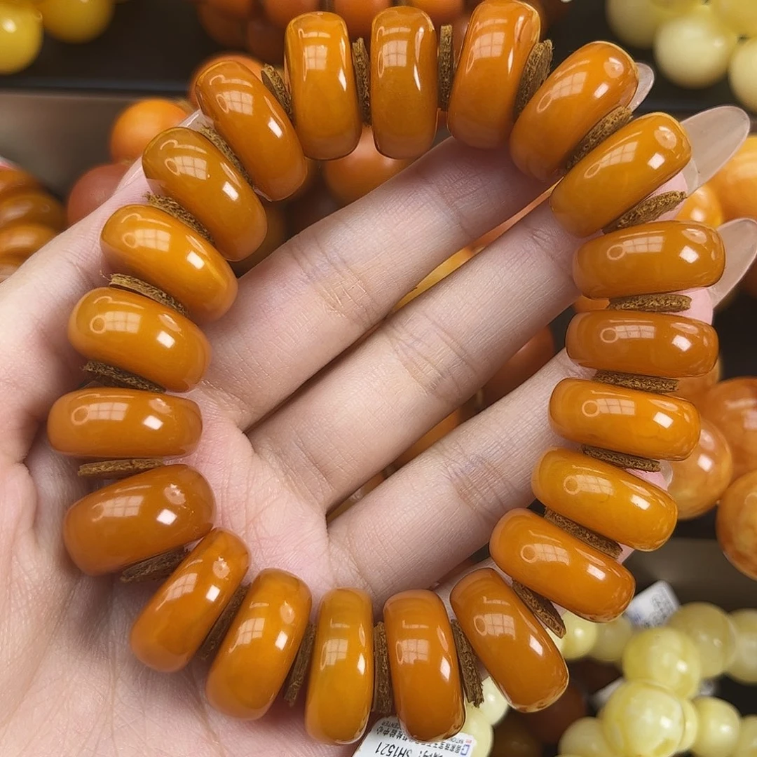 未镶嵌琥珀手链蜜蜡