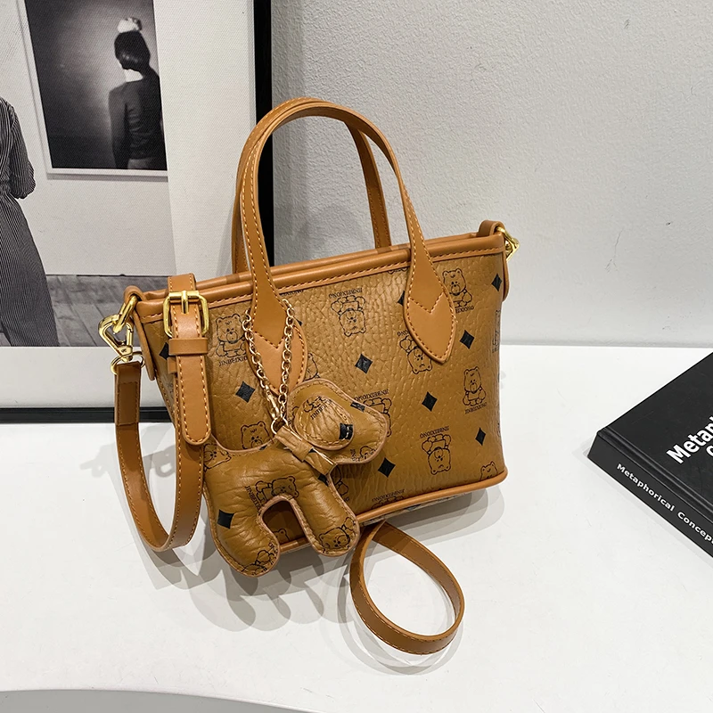 单根斜挎包思语时尚姜黄色菜篮子洋气手提包包水桶包肩包小众