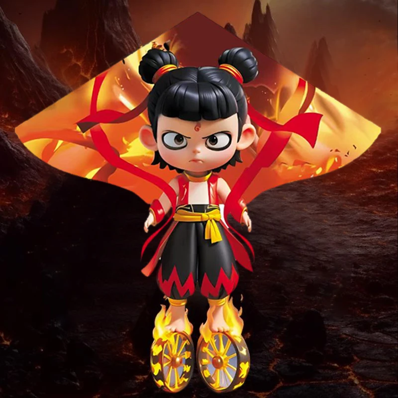 潍坊国潮哪吒魔童降世魔童闹海成人大风筝微风易飞儿童潍坊风筝