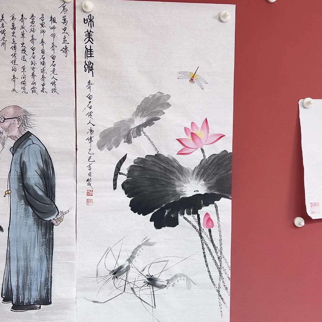 国画冯伟老师亲笔手绘国画作品慧