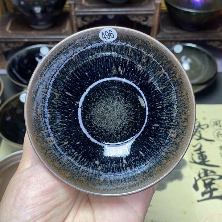 茶盏建窑建盏主人杯微瑕