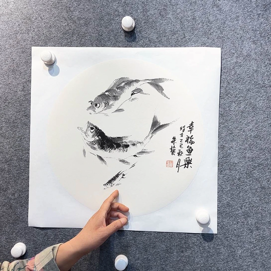 国画纯手绘系列画心