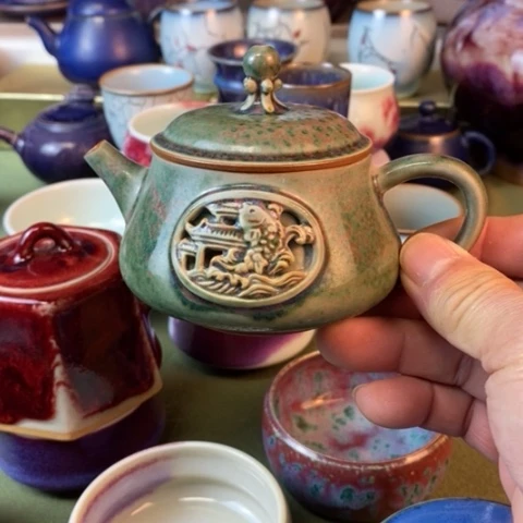 陶瓷鱼跃龙门333