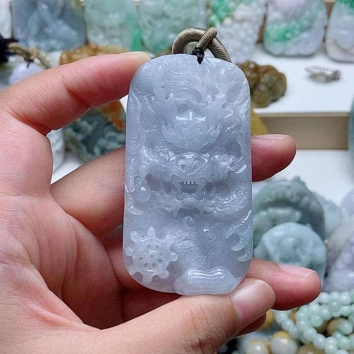 翡翠未镶嵌吊坠(不含链)1