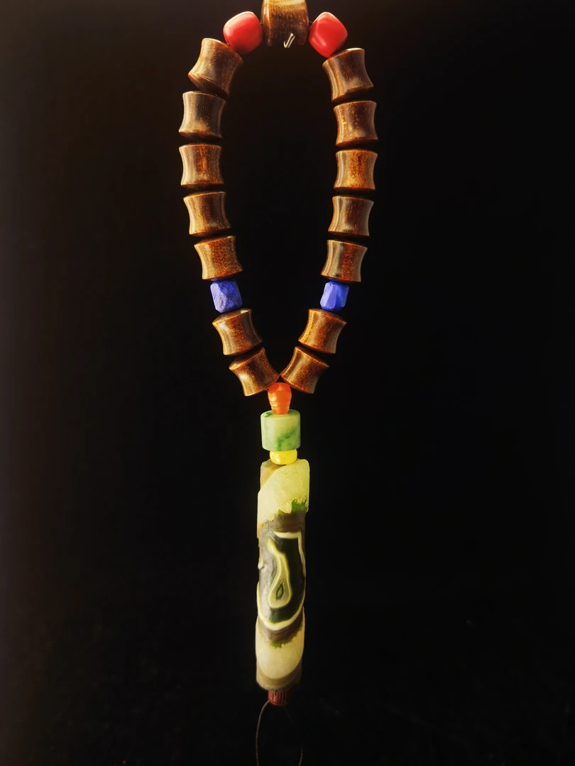 贡木沉香多宝玛瑙天珠，翡翠青金等纯天然玉石，支持复检