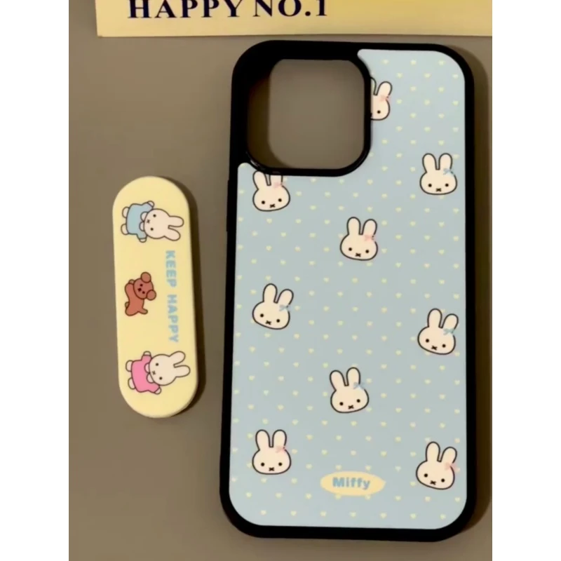 奥菲顿波点米菲兔创可贴支架适用iPhone1615苹果手机壳14/13/12套