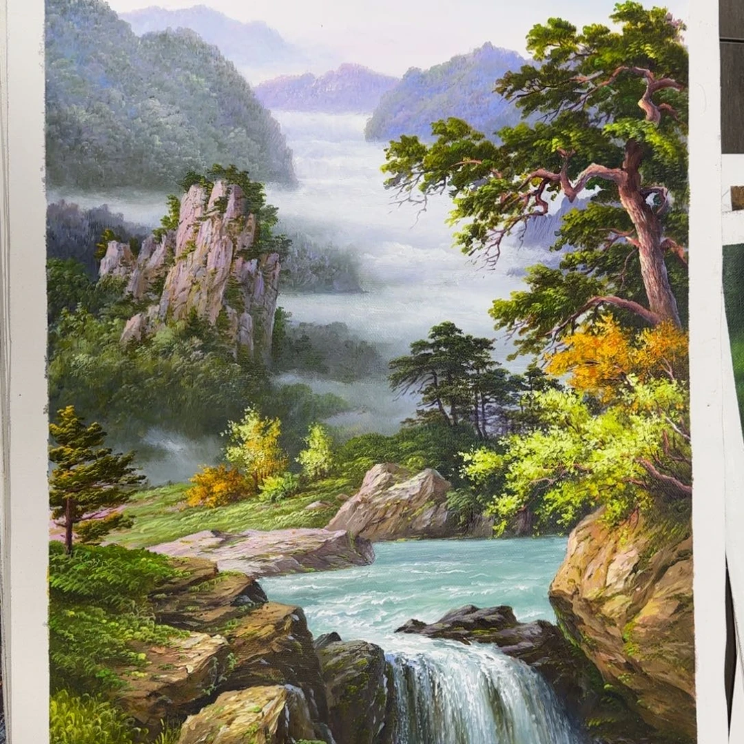 油画加油加油努力加油加油