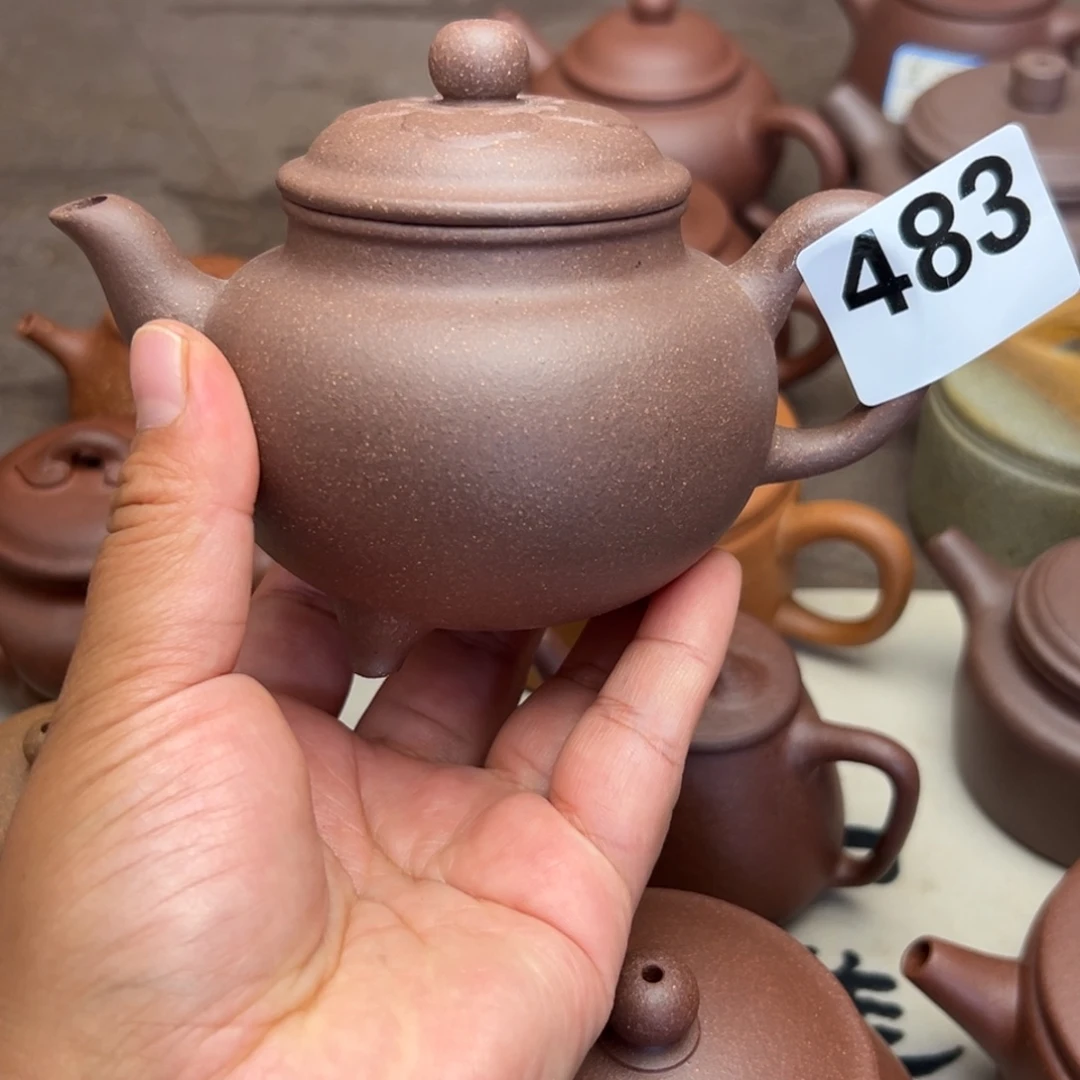 紫砂茶壶紫泥半手工260cc左右
