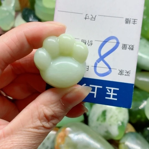 蛇纹石玉未镶嵌手把件⁝****