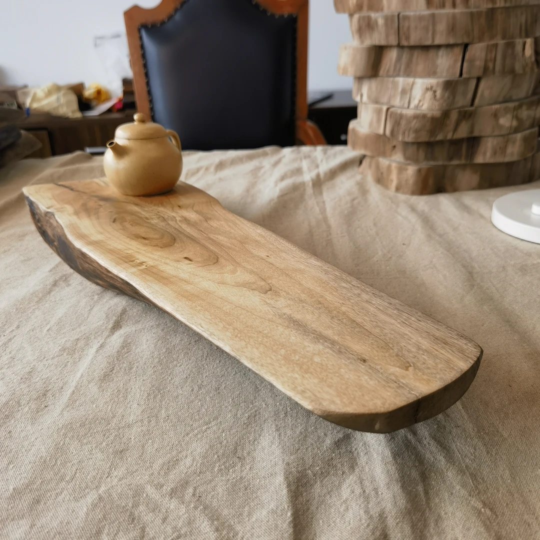 正宗四川小叶金丝楠小叶桢楠原木原切纯手工实木托盘A0007