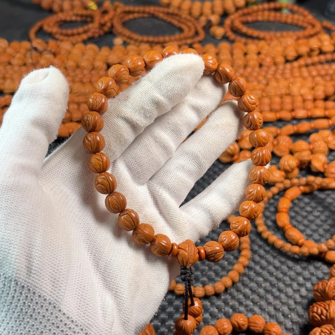 許***长手串桃核W10号链接手持