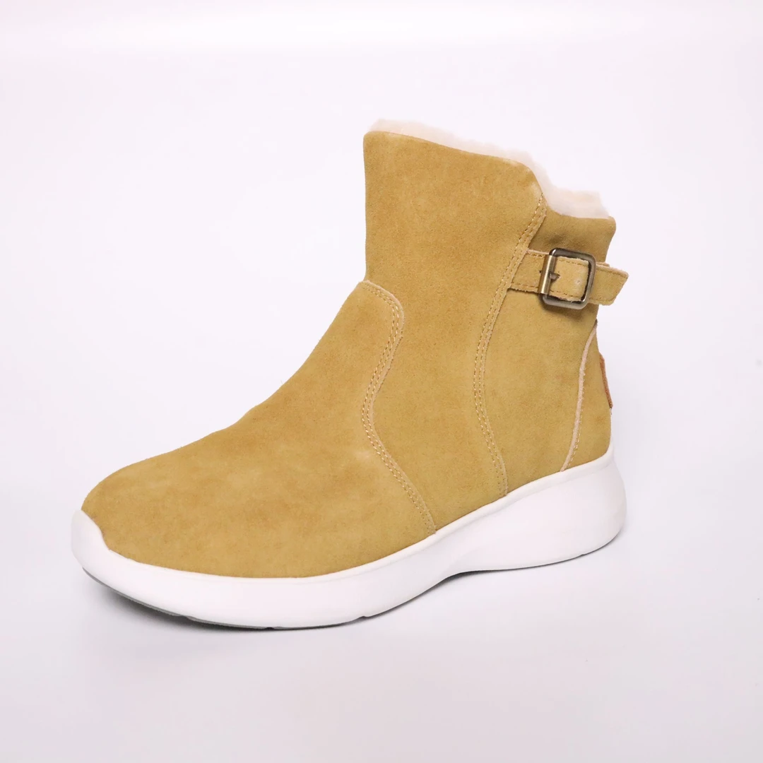 JUMBO/简帛【断码撤柜】羊皮毛一体休闲板鞋保暖雪地靴7221