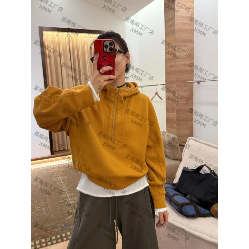 XMM.【帽衫拉链卫衣】时尚百搭潮流显瘦洋气宽松休闲秋季新款-H2376