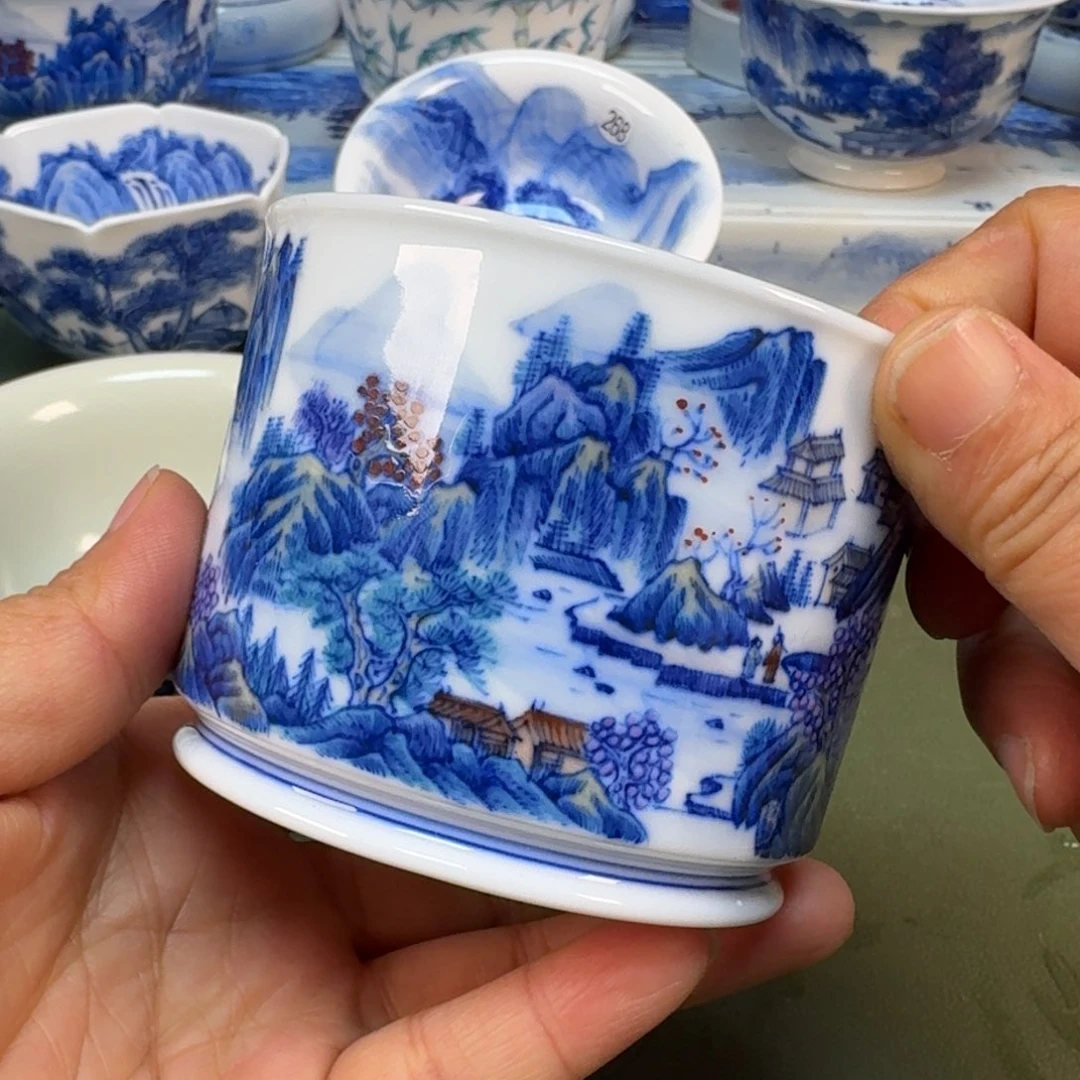 陶景德镇纯手绘茶具圆圆274