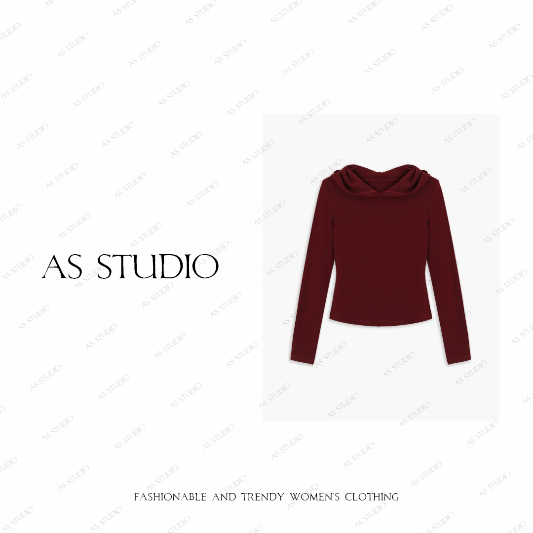 【AS帽想家】25新极简休闲百搭连帽针织上衣AS25QDS03419