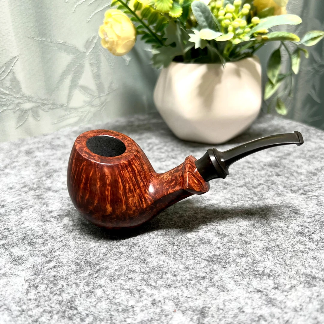 美国斗师亚伯赫堡Abe Herbaugh烟斗自由式河豚桌斗手工石楠木烟斗