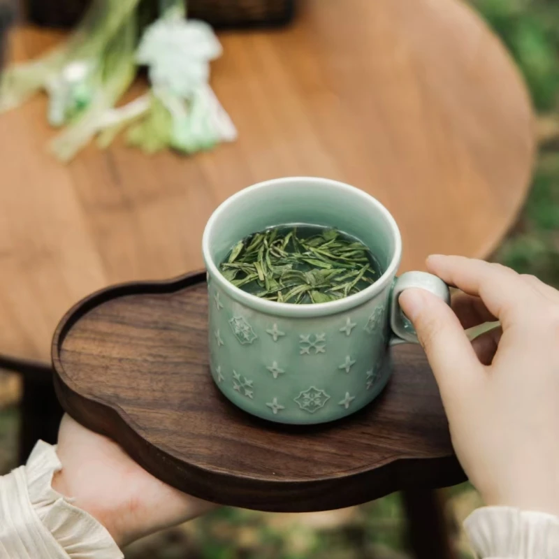 龙泉青瓷端午节礼物马克杯家用喝水杯办公室咖啡杯手串杯子陶瓷杯