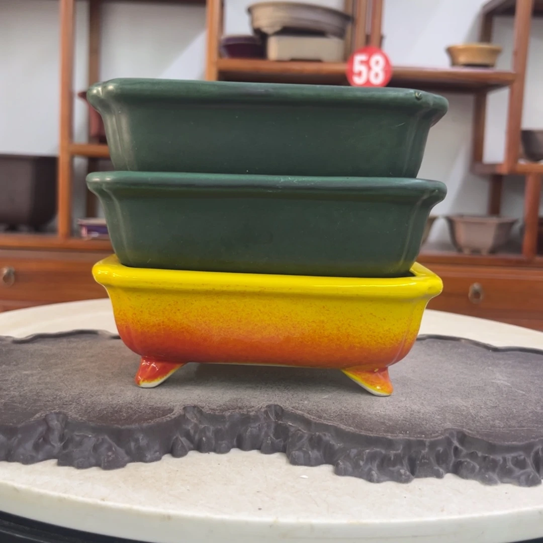 紫砂花盆瑕疵火烈气孔3-5.5/16/12.5-