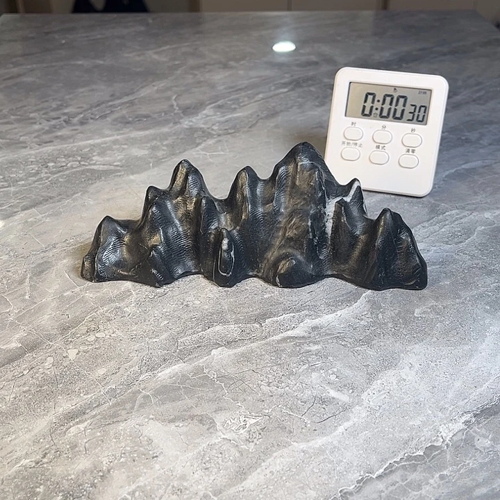 周***鑫奇石茶宠鱼缸文房摆件