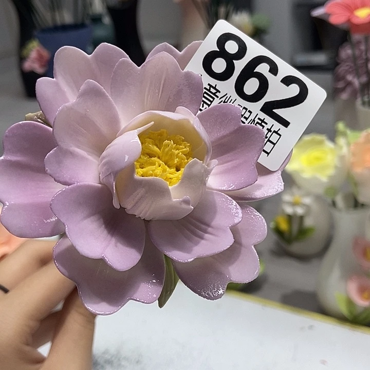 陶瓷纯手工捏花设计