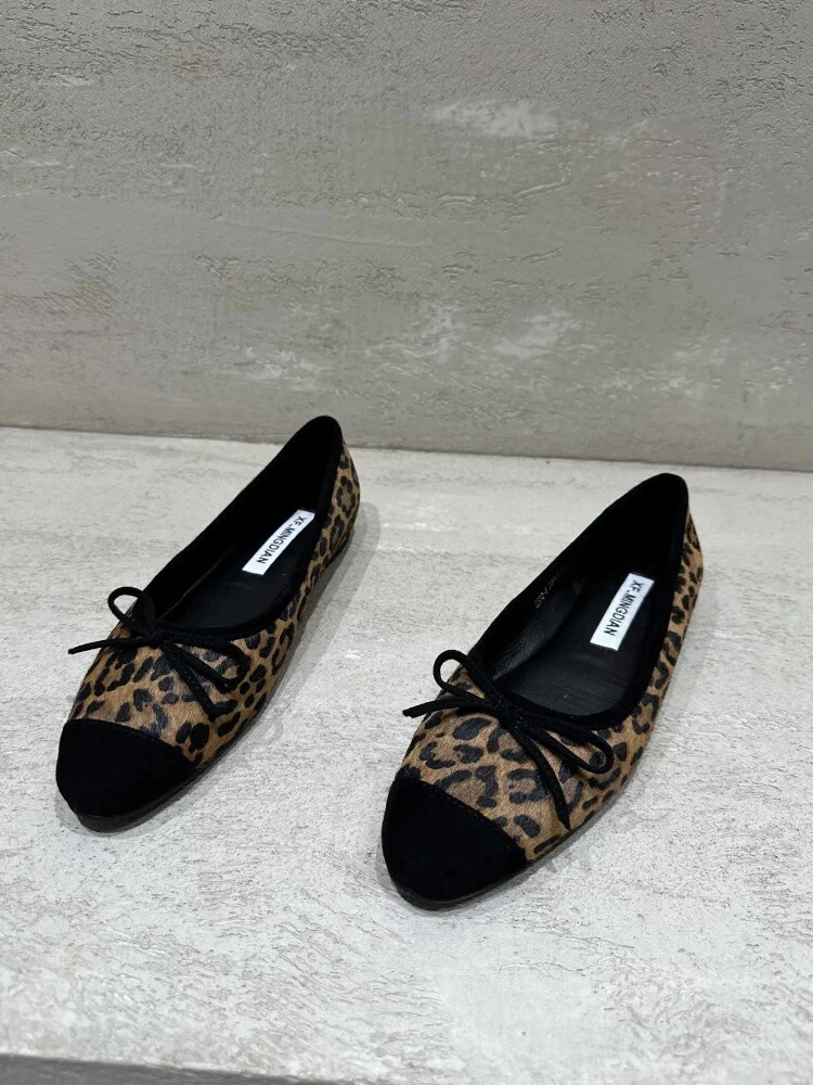 广州手工真皮蝴蝶结平底春季复古平跟浅口秋季