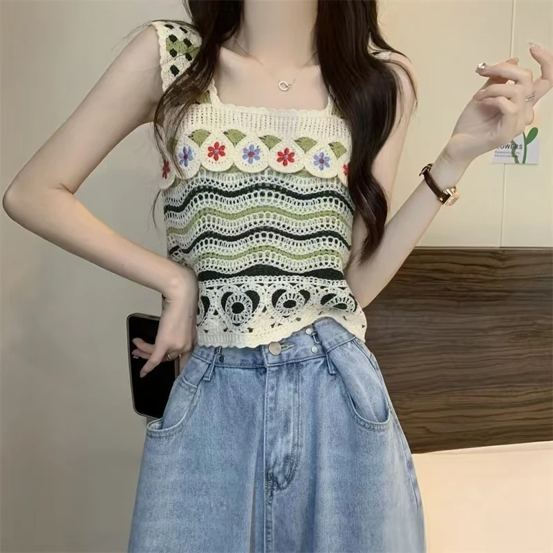 （扣号叫到名字下单）复古民族风镂空背心波西米亚风针织短袖披肩