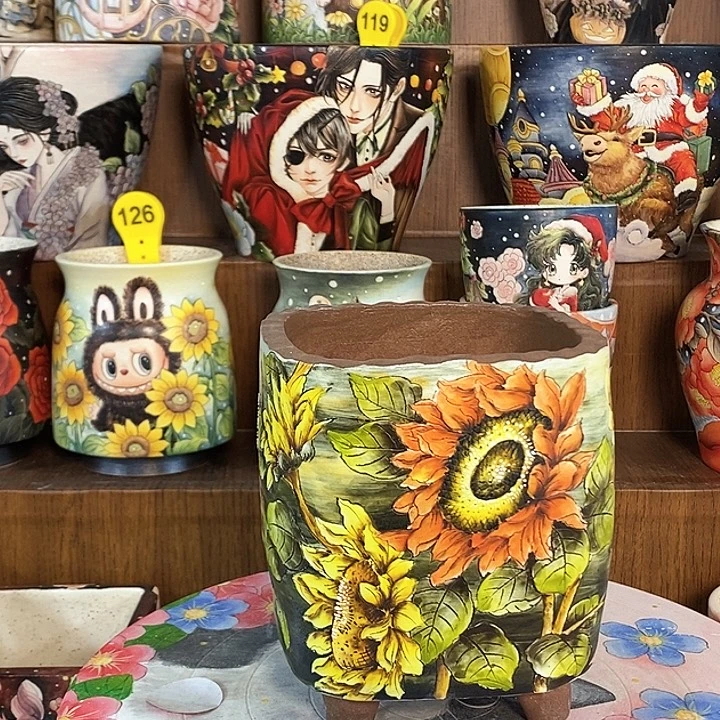 景德镇精品博采美盆11/14.5