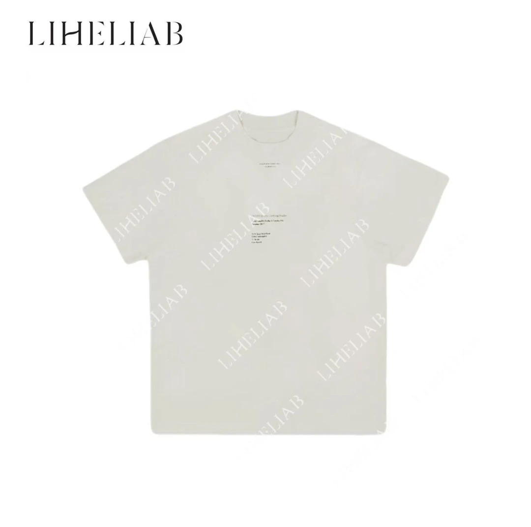 宝儿家 / 留白手写Tee 100棉 宽松显瘦高级感简约基础百搭圆领T恤