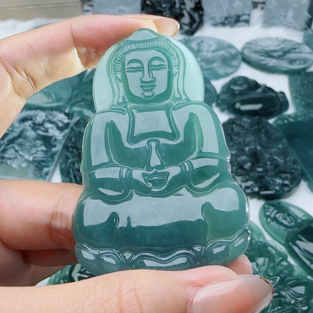 颈饰未镶嵌翡翠多样性发货天然的A货翡翠