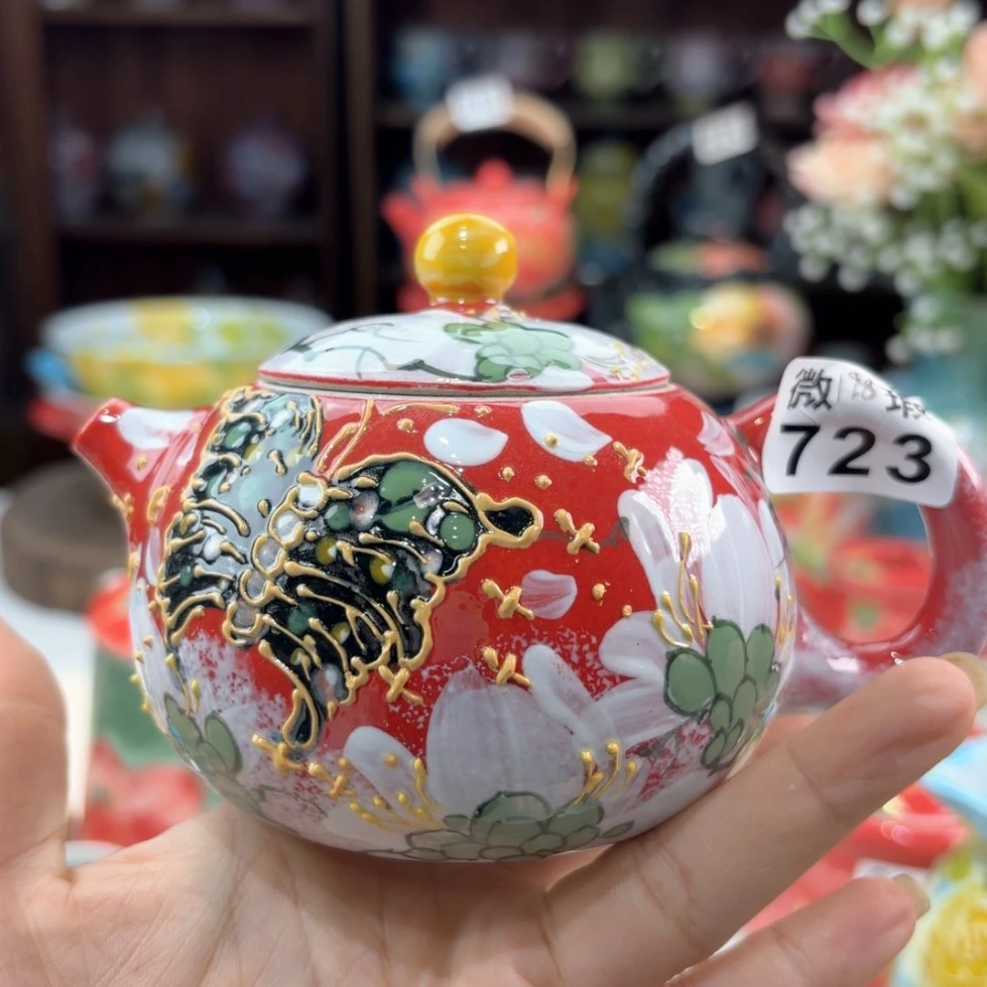 景德镇手绘高温釉下彩陶瓷茶具